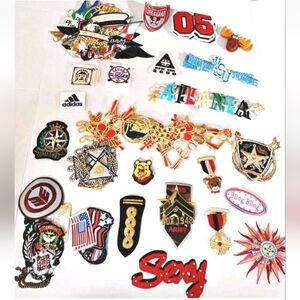 NEW (50x) Random Patches/Emblems/Appliqués! Various Sizes. Sew-On & Iron-On